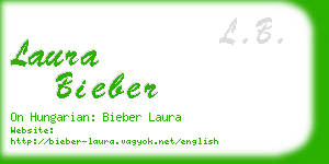 laura bieber business card